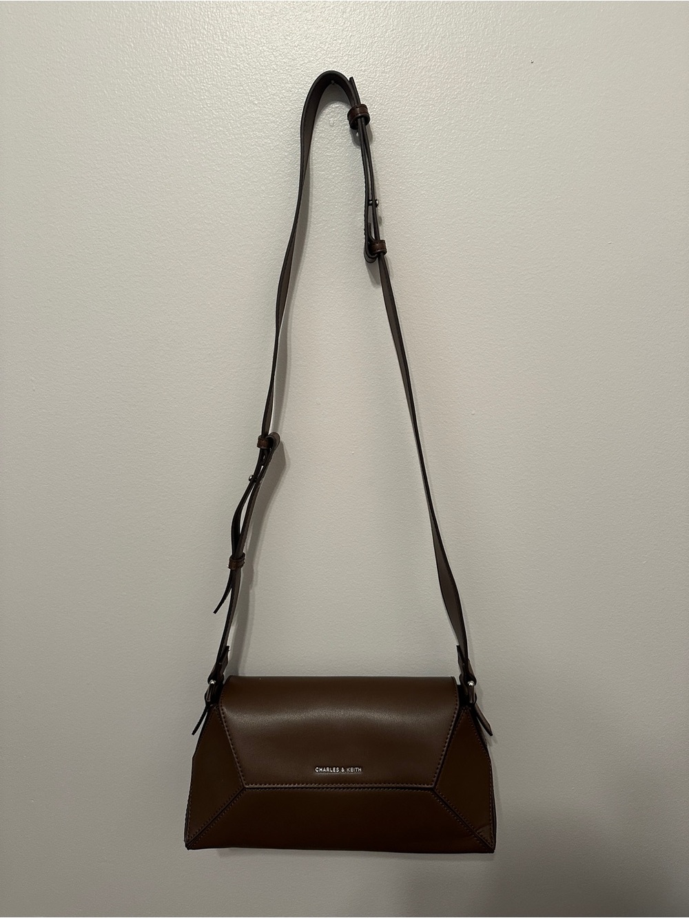 Charles & Keith Nasrin Geometric Shoulder Bag